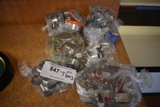 ALL ONE MONEY! Lot of 7 Bags of Various Metal Cookie Cutters! (gift shop)
