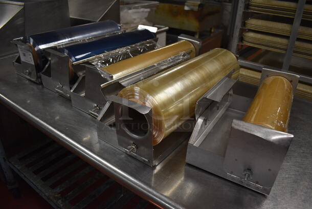 4 Various Rolls of Plastic Wrap in Stainless Steel Holders. Includes 22x9x8. 4 Times Your Bid! (kitchen) - Image 4 of 4