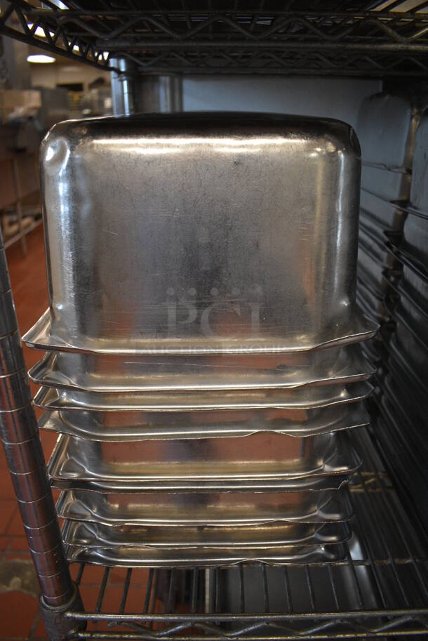 22 Stainless Steel Half Size Drop In Bins. 1/2x6. 22 Times Your Bid! (drop in bin kitchen)