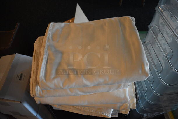 ALL ONE MONEY! Lot of Tablecloths in Bin! 15x10x24. Includes 54x120. (main dining room) - Image 3 of 4