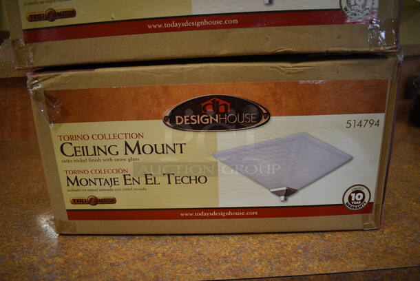 2 BRAND NEW IN BOX! Design House Ceiling Mount Light Fixtures. 2 Times Your Bid! (gift shop) - Image 4 of 4