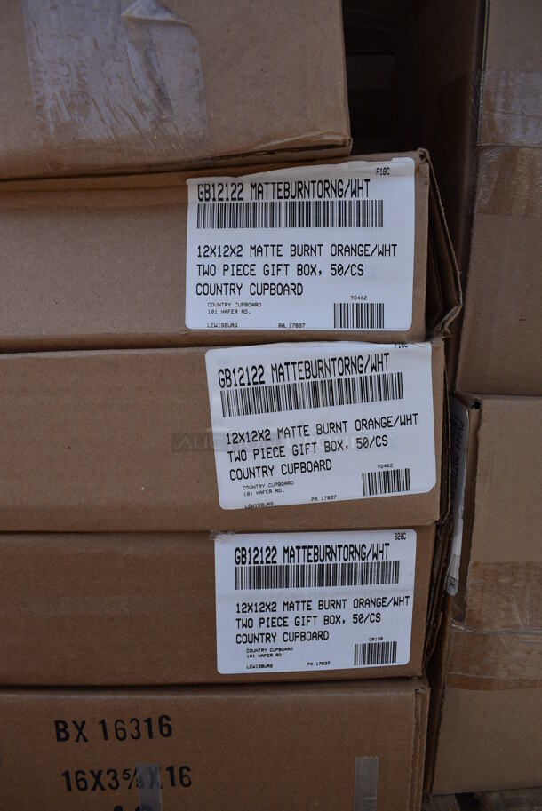 ALL ONE MONEY! Pallet Lot of Various Items Including Matte Burnt Orange Gift Boxes. (warehouse) - Image 2 of 6