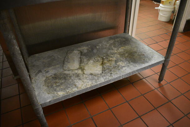 Stainless Steel Commercial Table w/ Metal Under Shelf. Does Not Include Contents. 48x30x34. (kitchen) - Image 3 of 5