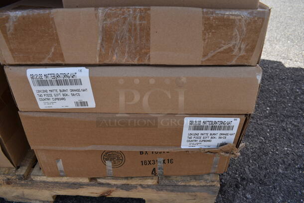 ALL ONE MONEY! Pallet Lot of Various Items Including Matte Burnt Orange Gift Boxes. (warehouse) - Image 4 of 6