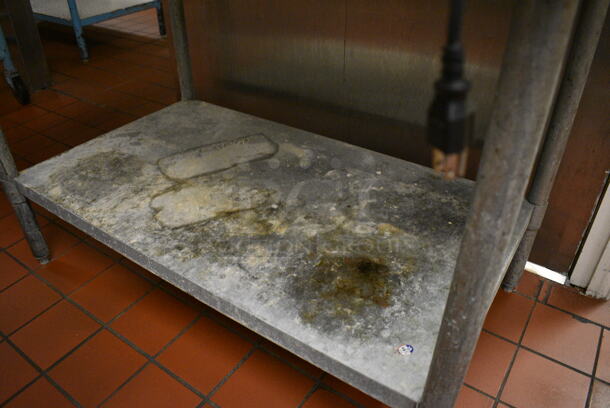 Stainless Steel Commercial Table w/ Metal Under Shelf. Does Not Include Contents. 48x30x34. (kitchen) - Image 5 of 5