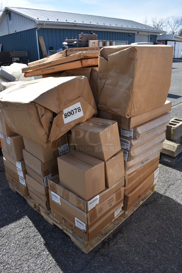 ALL ONE MONEY! Pallet Lot of Various Items Including Matte Burnt Orange Gift Boxes. (warehouse) - Image 5 of 6