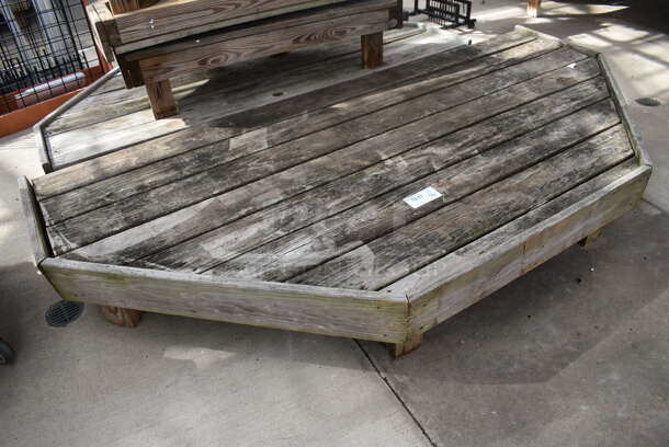 4 Various Wooden Stands. BUYER MUST REMOVE. Includes 88.5x43x12. 4 Times Your Bid! (greenhouse) - Image 2 of 4
