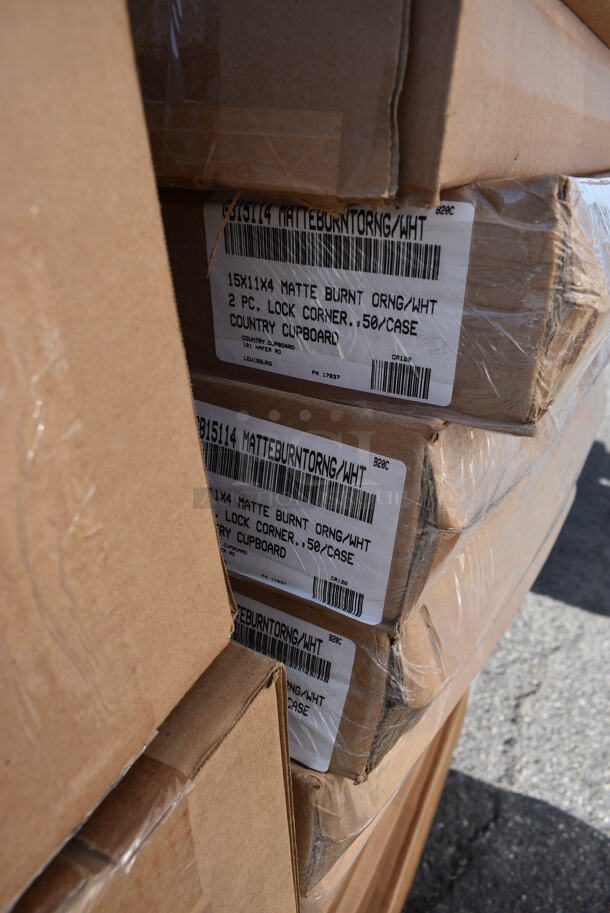 ALL ONE MONEY! Pallet Lot of Various Items Including Matte Burnt Orange Gift Boxes. (warehouse) - Image 6 of 6