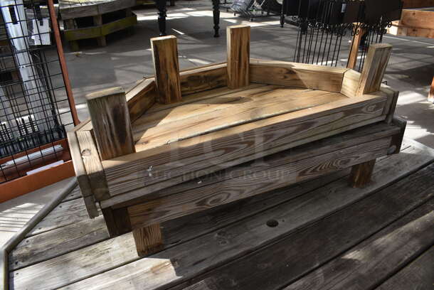 4 Various Wooden Stands. BUYER MUST REMOVE. Includes 88.5x43x12. 4 Times Your Bid! (greenhouse) - Image 3 of 4