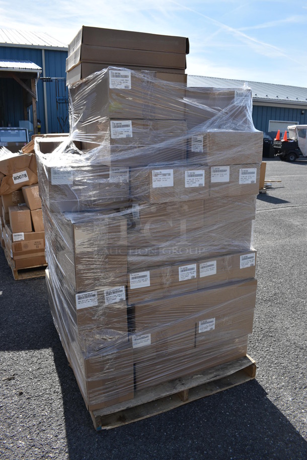 ALL ONE MONEY! Pallet Lot of Various Items Including Matte Burnt Orange Boxes. (warehouse) - Image 2 of 6