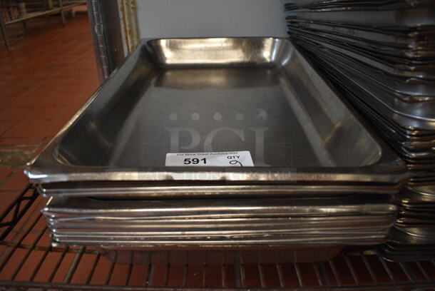 44 Stainless Steel Full Size Drop In Bins. 1/1x2. 44 Times Your Bid! (drop in bin kitchen) - Image 1 of 4