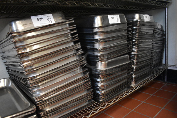 44 Stainless Steel Full Size Drop In Bins. 1/1x2. 44 Times Your Bid! (drop in bin kitchen) - Image 4 of 4
