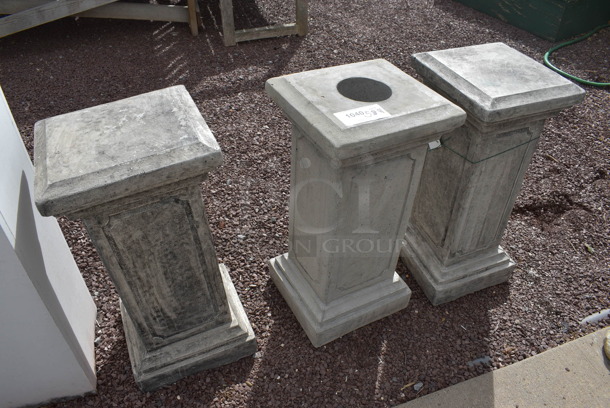 5 Stone Columns. 11.5x11.5x26. 5 Times Your Bid! (greenhouse patio) - Image 2 of 6