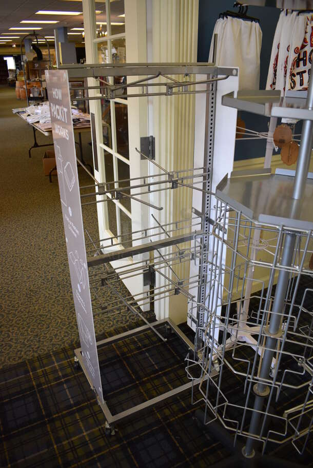 4 Various Racks Including Towels. Includes 24x24x71. 4 Times Your Bid! (blue retail store) - Image 3 of 7