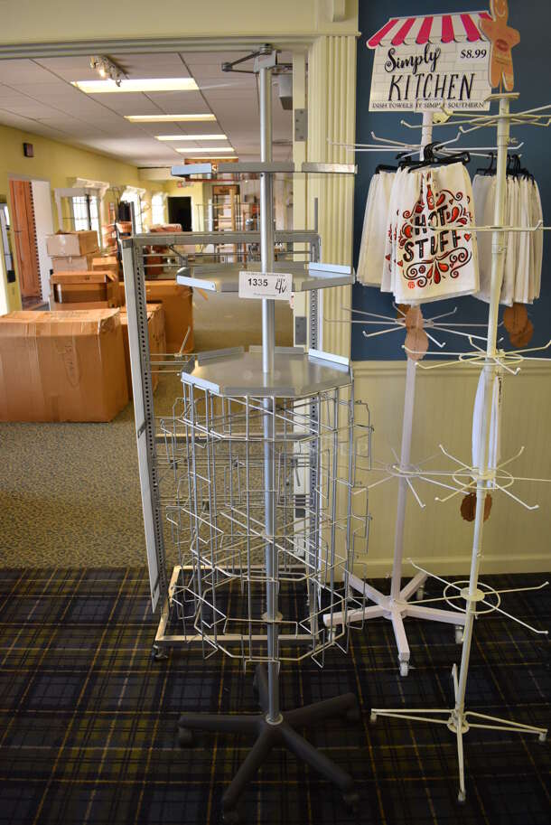 4 Various Racks Including Towels. Includes 24x24x71. 4 Times Your Bid! (blue retail store) - Image 4 of 7