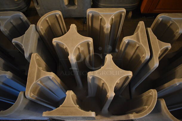 3 Metro Poly Dish Carts on Commercial Casters; Blue and Two PCD5 Gray. 22.5x22.5x30, 23x23x30. 3 Times Your Bid! (buffet) - Image 4 of 7