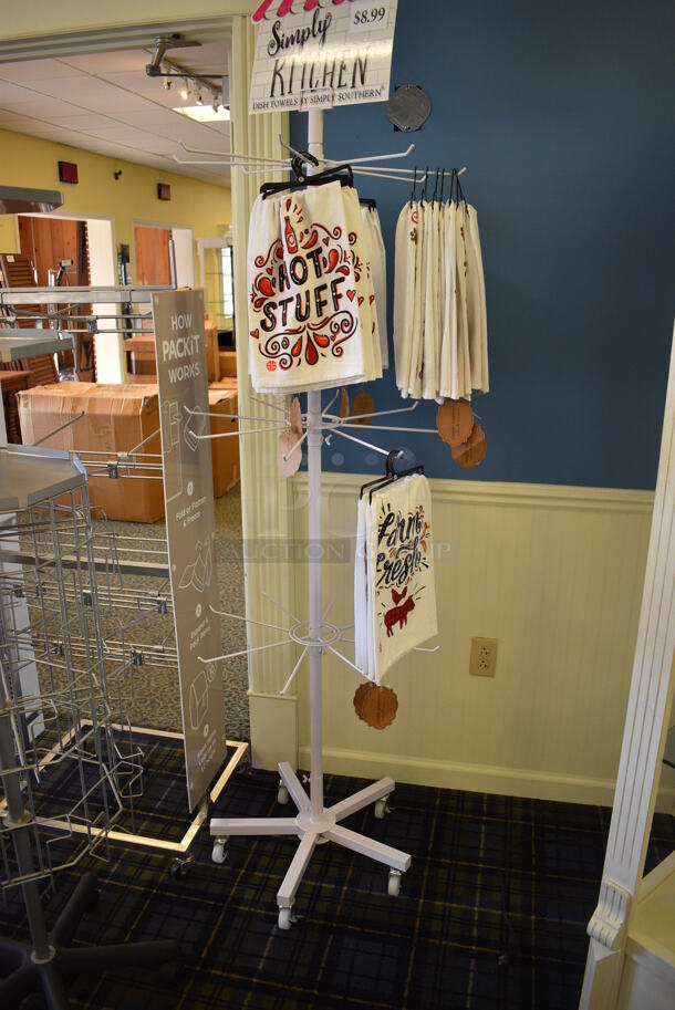 4 Various Racks Including Towels. Includes 24x24x71. 4 Times Your Bid! (blue retail store) - Image 6 of 7