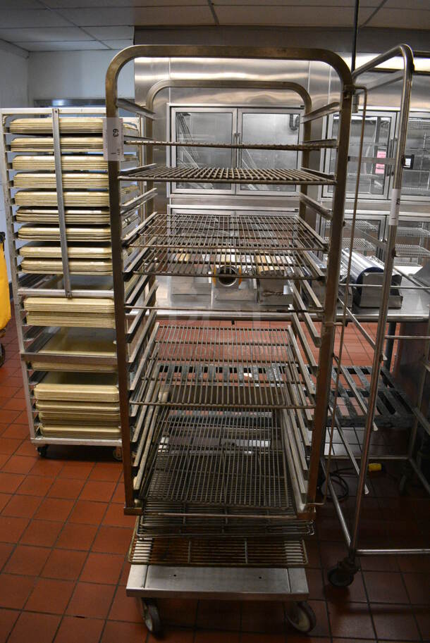 Metal Commercial Pan Transport Rack on Commercial Casters. 24x36x70.5. (kitchen) - Image 1 of 5