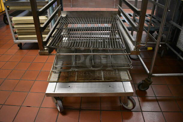 Metal Commercial Pan Transport Rack on Commercial Casters. 24x36x70.5. (kitchen) - Image 3 of 5
