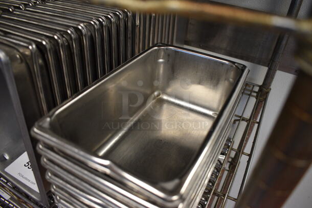 25 Stainless Steel 1/4 Size Drop In Bins. 1/4x4. 25 Times Your Bid! (drop in bin kitchen) - Image 2 of 3
