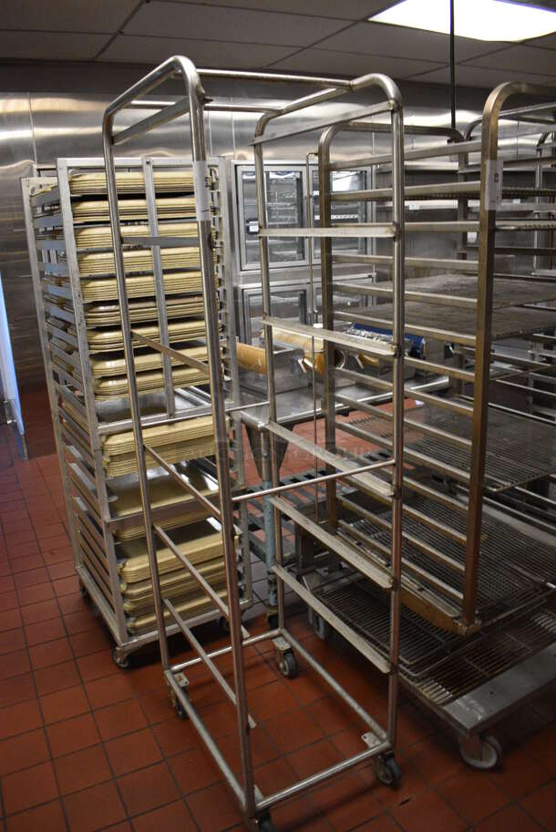 Metal Commercial Pan Transport Rack on Commercial Casters. 18x26x72. (kitchen) - Image 2 of 3
