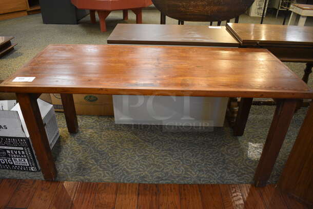 Wooden Table. 60x25x28. (gift shop)
