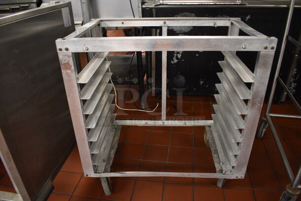 Metal Commercial Pan Transport Rack on Commercial Casters. 18.5x30.5x32. (kitchen)
