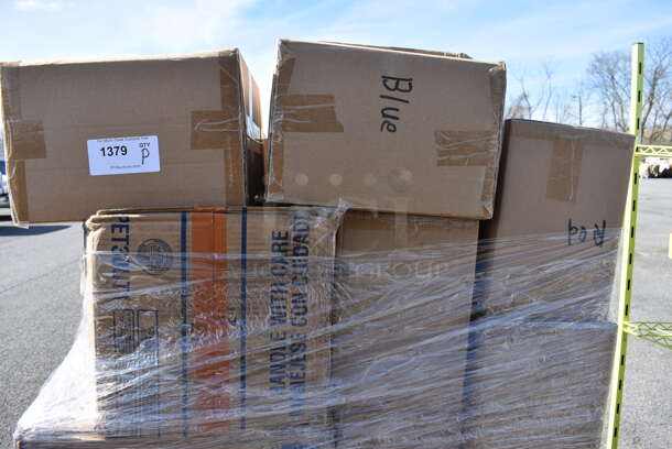 ALL ONE MONEY! Pallet Lot of Various Items Including Country Cupboard Boxes and Paper Products. (warehouse) - Image 2 of 6