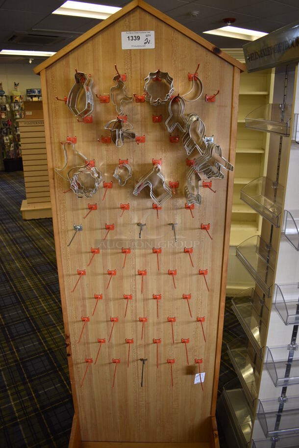 2 Various Racks Including Metal Cookie Cutters. Includes 25x19.5x73, 20x20x69. 2 Times Your Bid! (blue retail store) - Image 3 of 5
