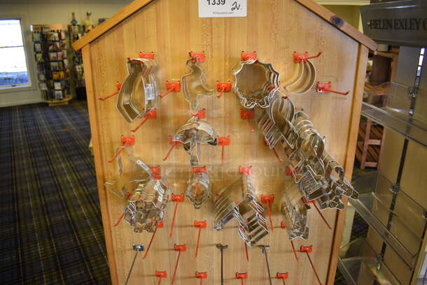 2 Various Racks Including Metal Cookie Cutters. Includes 25x19.5x73, 20x20x69. 2 Times Your Bid! (blue retail store) - Image 4 of 5