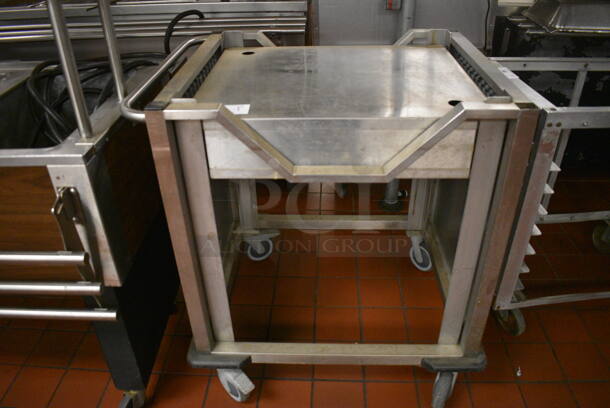 Metal Commercial Cart on Commercial Casters. 26.5x33x36. (kitchen)