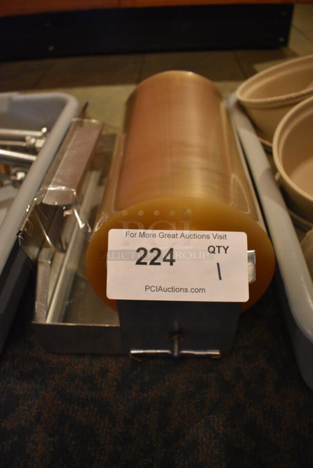 Plastic Wrap Roll In Metal Holder. 15x9x7. (buffet)