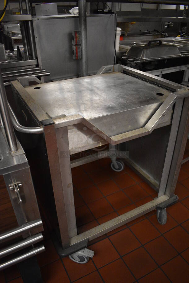 Metal Commercial Cart on Commercial Casters. 26.5x33x36. (kitchen) - Image 5 of 6