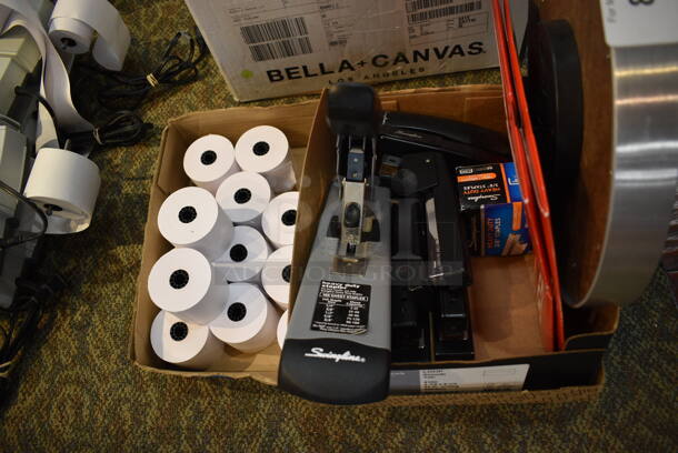 ALL ONE MONEY! Lot of Various Items Including Staplers, Clock and Receipt Paper Rolls! (gift shop) - Image 3 of 4