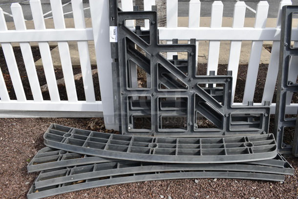 ALL ONE MONEY! Lot of Black Poly Pieces to Shelving Unit. (greenhouse patio) - Image 2 of 5