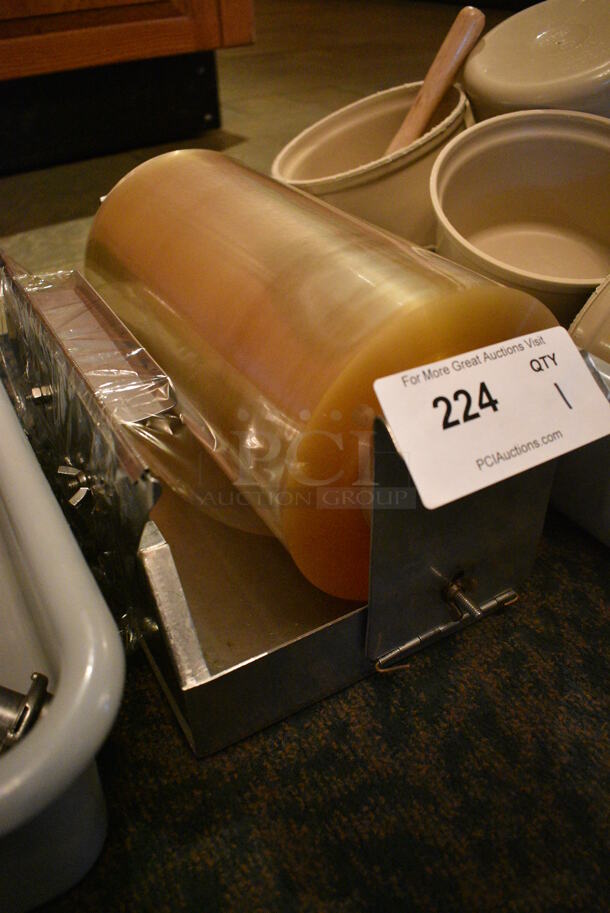 Plastic Wrap Roll In Metal Holder. 15x9x7. (buffet) - Image 3 of 3