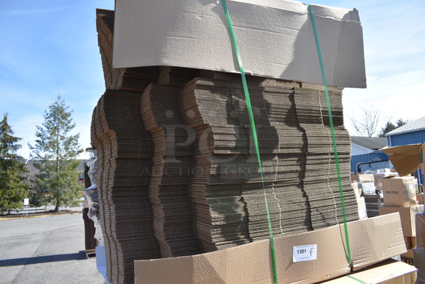ALL ONE MONEY! Pallet Lot of Various Items Including Cardboard Boxes. Includes 25x14x4. (warehouse) - Image 3 of 5