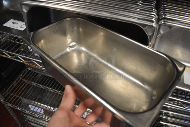 22 Stainless Steel 1/3 Size Drop In Bins. 1/3x4. 22 Times Your Bid! (drop in bin kitchen) - Image 2 of 3