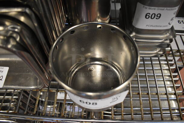 2 Stainless Steel Bins. 5.5x5.5x5. 2 Times Your Bid! (drop in bin kitchen) - Image 2 of 3