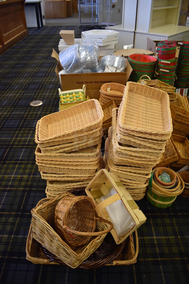 ALL ONE MONEY! Mega Lot of Various Items Including Baskets! BUYER MUST REMOVE. (blue retail store) - Image 2 of 6