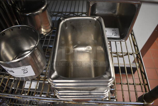 5 Stainless Steel 1/9 Size Drop In Bins. 1/9x4. 5 Times Your Bid! (drop in bin kitchen) - Image 3 of 3