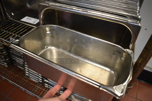 21 Stainless Steel 1/3 Size Drop In Bins. 1/3x4. 21 Times Your Bid! (drop in bin kitchen) - Image 2 of 3