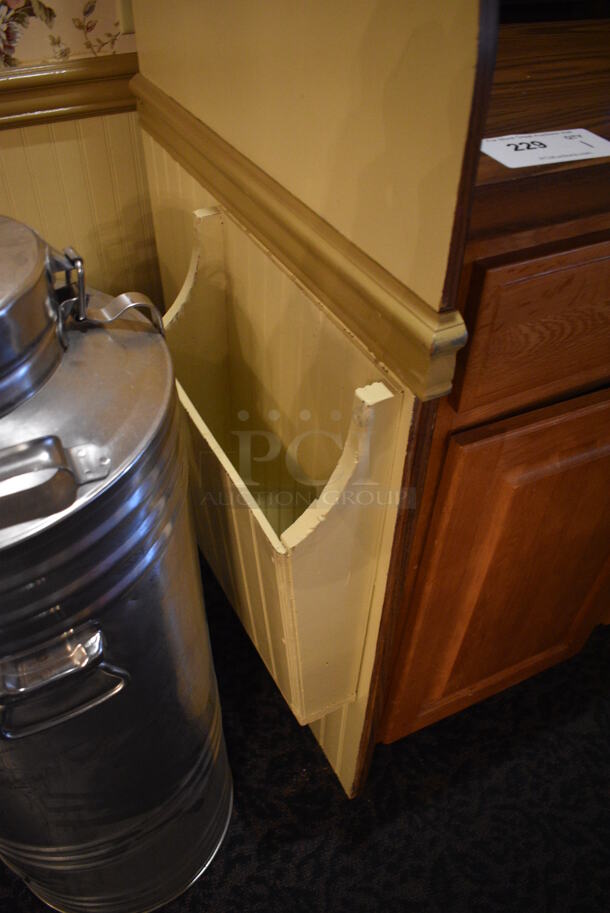 Wooden Cabinet w/ 2 Drawers, 2 Doors and Over Shelf. Does Not Include Contents. 39x26x73. (buffet) - Image 5 of 8