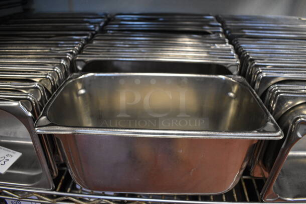 16 Stainless Steel 1/3 Size Drop In Bins. 1/3x6. 16 Times Your Bid! (drop in bin kitchen)