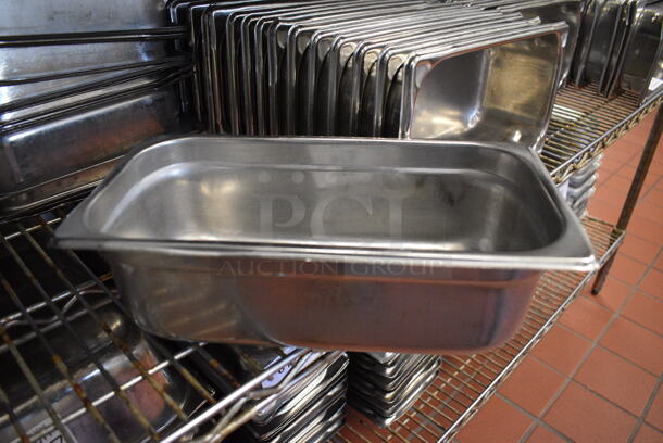 23 Stainless Steel 1/3 Size Drop In Bins. 1/3x4. 23 Times Your Bid! (drop in bin kitchen) - Image 1 of 3