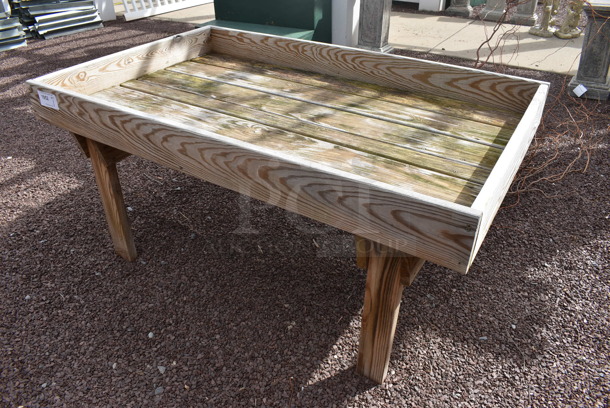 Wooden Stand. 58x36x28. (greenhouse patio) - Image 2 of 4