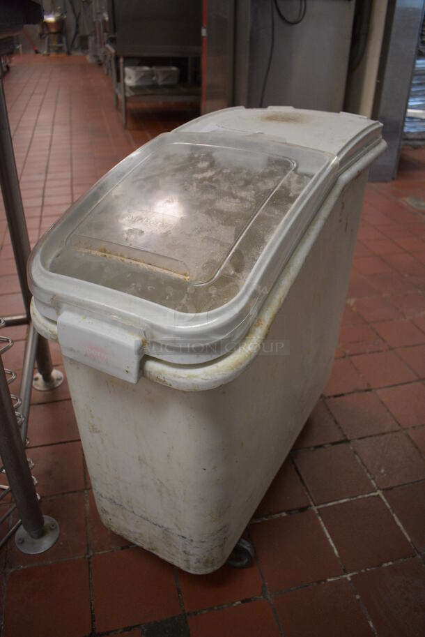 White Poly Ingredient Bin on Commercial Casters. 13x30x28. (kitchen) - Image 3 of 3