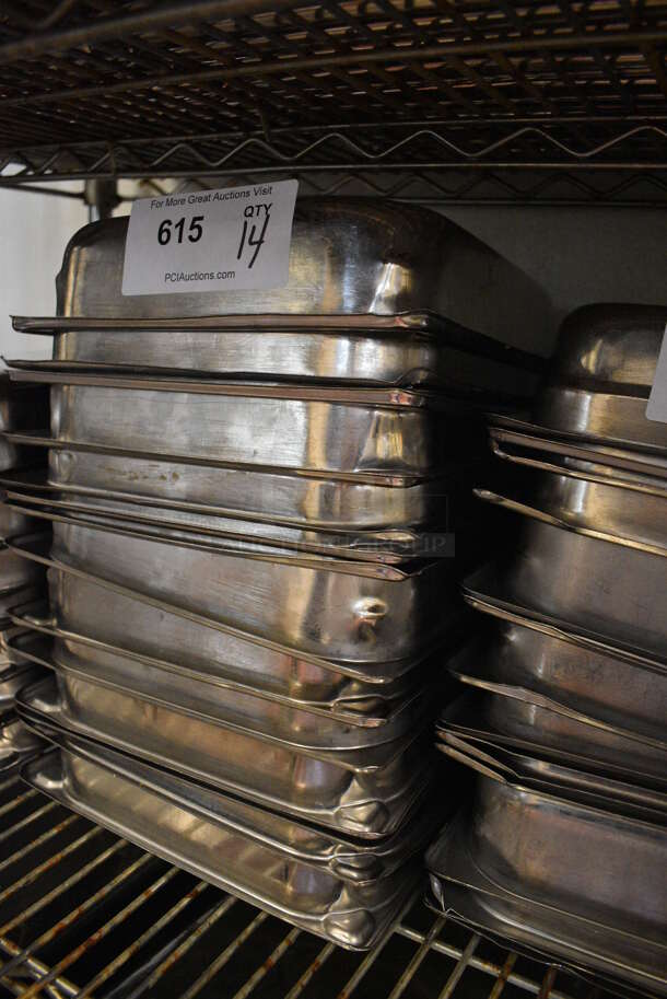 14 Stainless Steel 1/2 Size Drop In Bins. 1/2x2. 14 Times Your Bid! (drop in bin kitchen) - Image 2 of 3