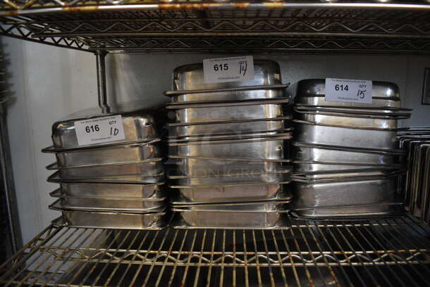 14 Stainless Steel 1/2 Size Drop In Bins. 1/2x2. 14 Times Your Bid! (drop in bin kitchen) - Image 3 of 3