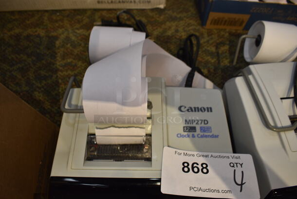 4 Canon MP27D Printing Calculators. 9x12x3. 4 Times Your Bid! (gift shop) - Image 3 of 4